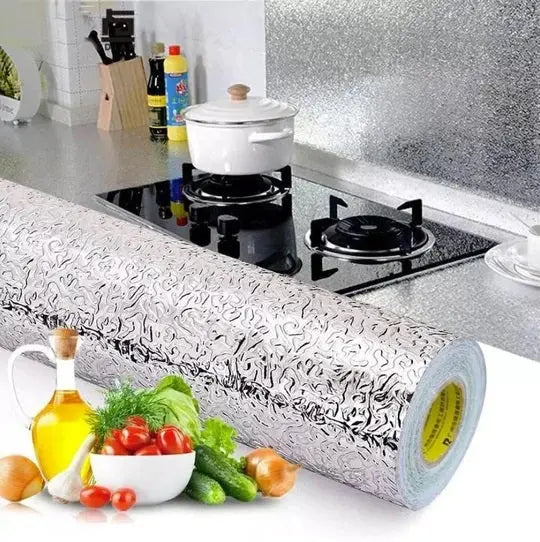 PAPEL ADHESIVO ALUMINIO PARA COCINA